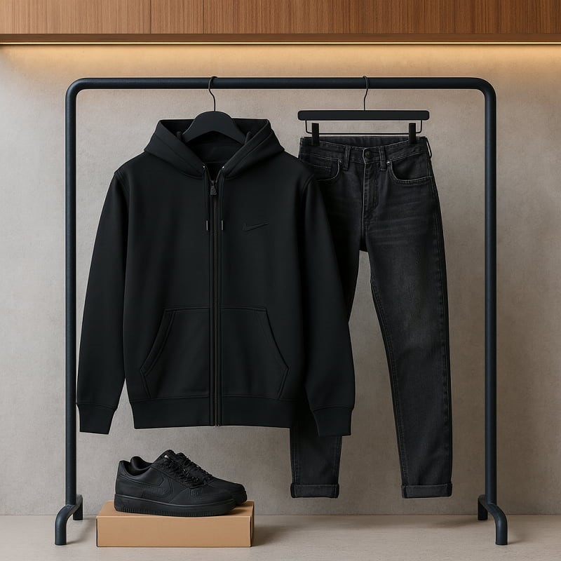 سوئیشرت زیپ دار بیسیک مردانه