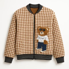 بامبر زنانه طرح تدی - قهوه ای