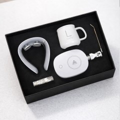 پکیج هدیه سازمانی آرامش ( ماگ هیتر دار ماساژور گردن جعبه لاکچری)