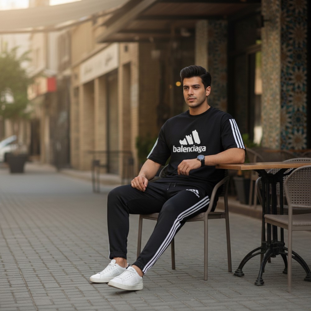 ست تیشرت و شلوار مردانه بالنسیگا مدل Sorena
