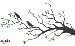 استیکر دیواری طرح شاخه درخت