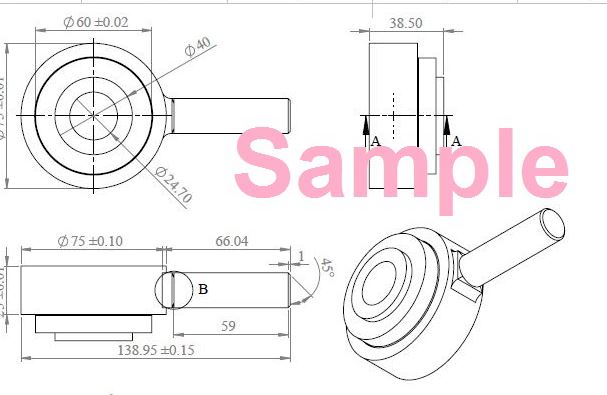 نمونه تمرین سالیدورکس برای قطعه پیچیده