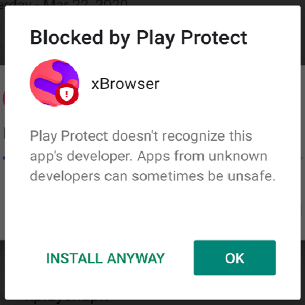 رفع پیغام  Blocked by Play Protect هنگام نصب اپلیکیشن