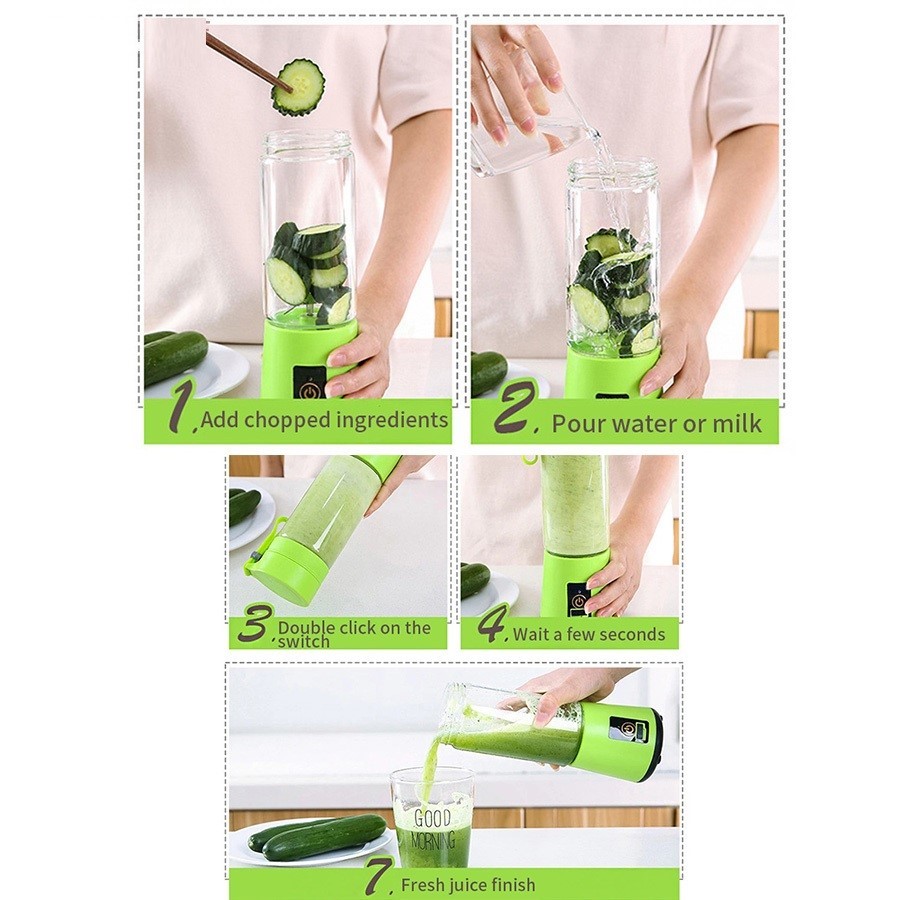 مخلوط کن شارژی 6 تیغ JUICE CUP