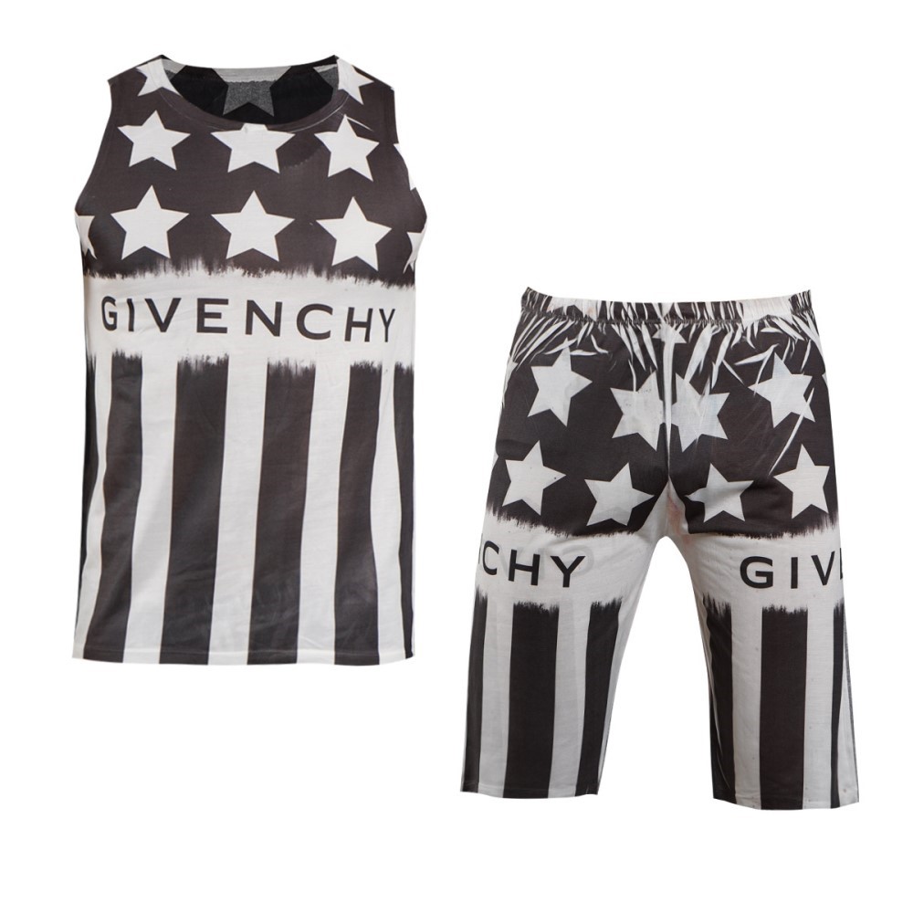 ست رکابی شلوارک مردانه مدل Givenchy