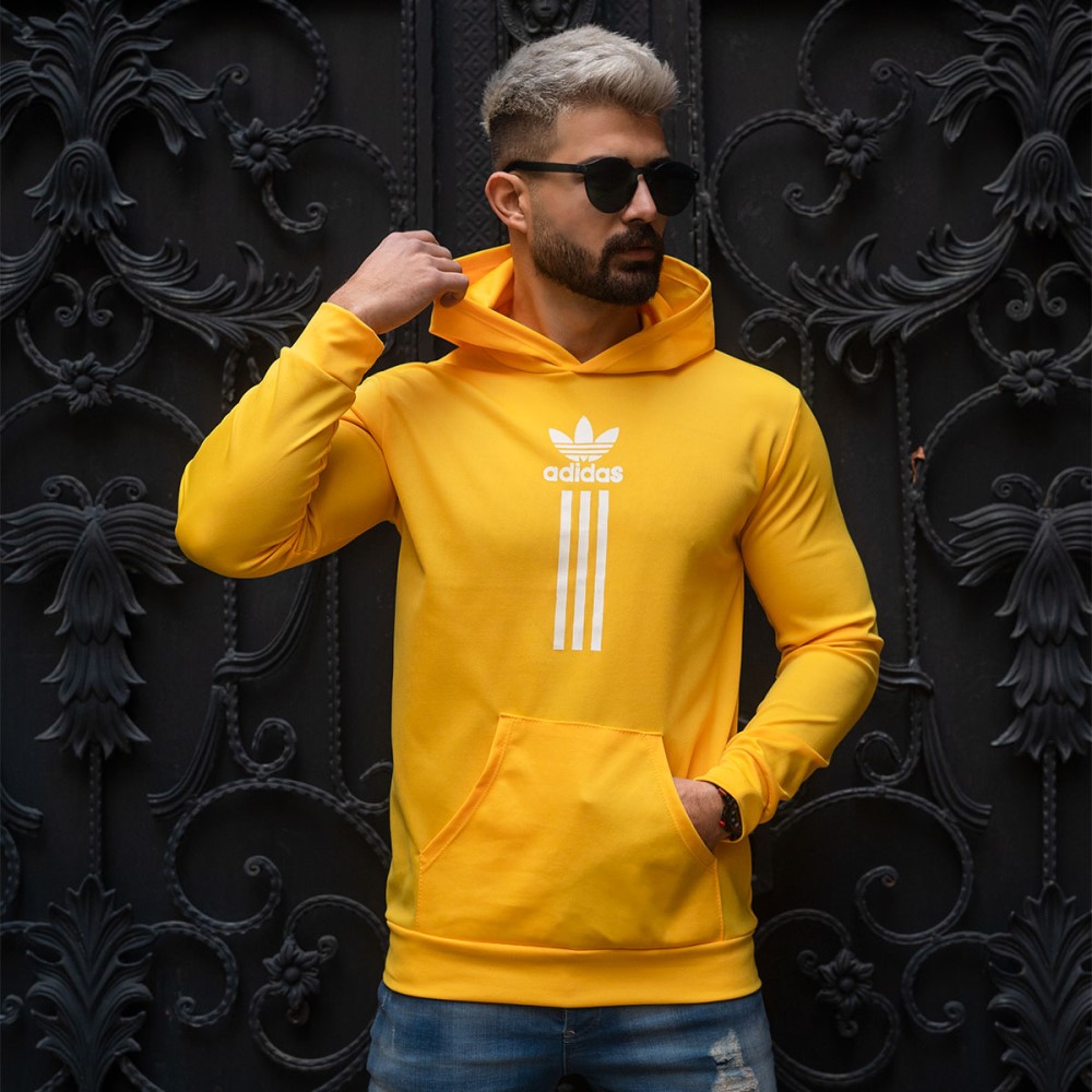 هودی Adidas مردانه زرد مدل ILMAN فری سایز